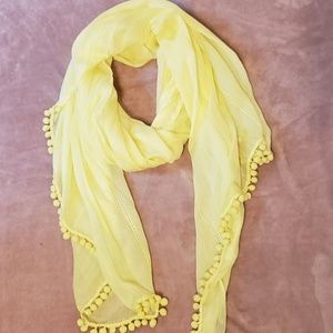 Beautiful bright yellow scarf